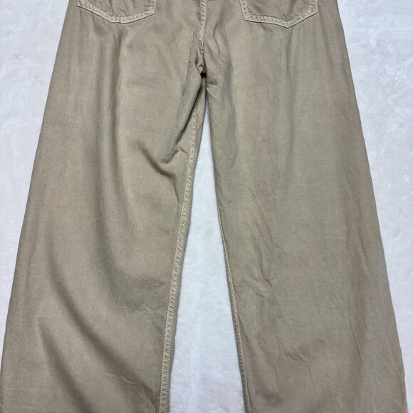 Rag and Bone Womens Logan Mid Rise Wide Leg Pants Size 26 Beige Featherweight - Picture 11 of 16